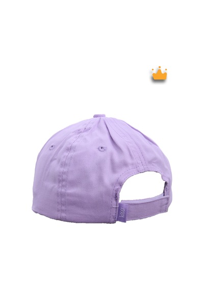 Kitti 4-8 Yaş 52cm Kız Çocuk Ayarlanabilir Konfeti Desen Şapka Kep Kasket Y820009 Lila