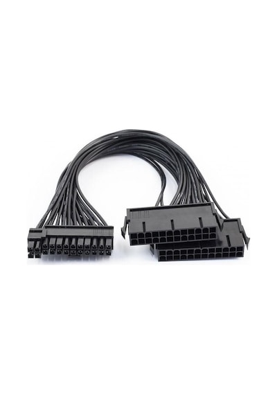 24 Pin Atx Dual Psu Power Supply Çoklayıcı Kablo Anakart Mining Kablosu