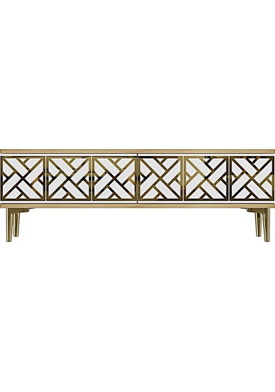 Tsa1238dbg Arex Tv Sehpası Safirmeşe-beyaz-gold 120cm Tsa1238dbg Arex Tv Sehpası Safirmeşe-beyaz-gold 120cm