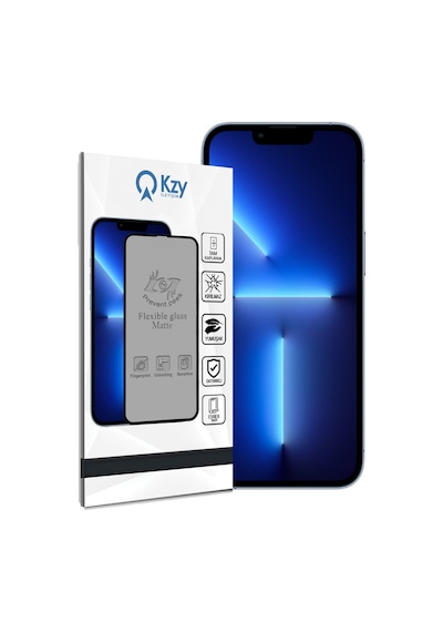 Apple Uyumlu   iPhone 13 Pro Max ile Tam Kaplayan Mat Seramik Hayalet Nano Esnek Ekran Koruyucu
