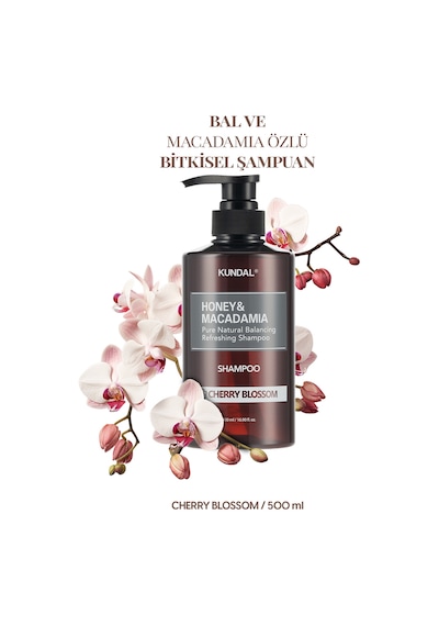 Kundal Honey & Macadamia Cherry Blossom Nature Şampuan 500 ML