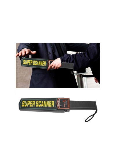 Super Scanner Md-3003b1 El Tipi Güvenlik Üst Arama Dedektörü 9v Pil Dahil