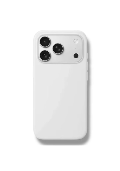 Apple Uyumlu iPhone 17 Pro Kılıf Kamera Çıkıntılı Yumuşak Silikon İçi Kadife Lansman Kapak . Beyaz