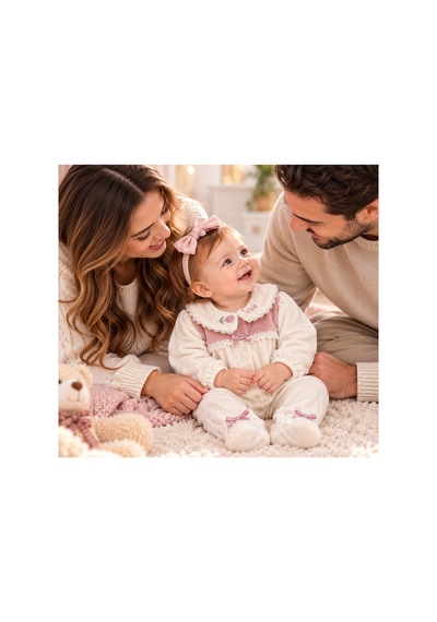 Messlife Dantel Detaylı Pudra-beyaz Kız Bebek Tulumu Ekru - 929694019 Ekru