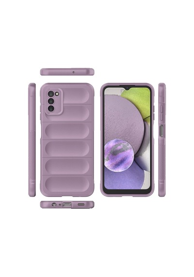 Samsung Galaxy  Uyumlu,  A03s Kılıf Optimum Silikon - Mor