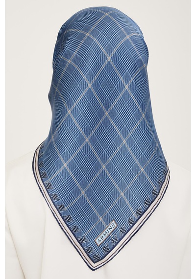 Armine Twill İpek Eşarp 23ka9029 03 Mavi