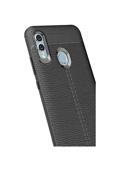 Huawei P Smart 2019 Kilif Deri Tarzi Niss Silikon Case 357682755