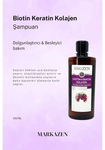 Markazen Besleyici Biotin Keratin Kolajen Şampuan 350 ML