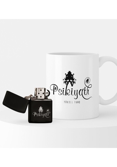 Bk Gift Kişiye Özel Psikiyatr Temalı Çakmak Ve Kupa Seti - 1