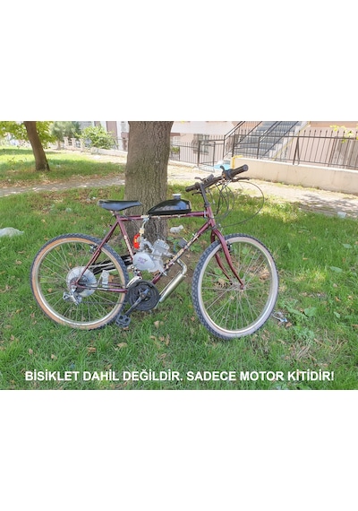 Skyhawk 85cc 2 Zamanlı Benzinli Bisiklet Motor Kiti Çok Renkli