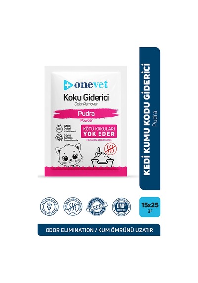 Onevet Kedi Kumu Koku Giderici Pudralı 15 Adet 25 Gr