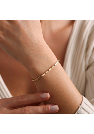 Sembol Gold İtaly Altın Bileklik Fate Unisex Renkli Çok Renkli
