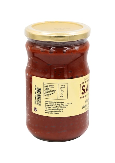 Sade Organik Biber Salçası 610 Gr