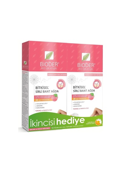 Bioder Tüm Vücut Bitkisel Sir Ağda Bandı Vücut 12'li x 2