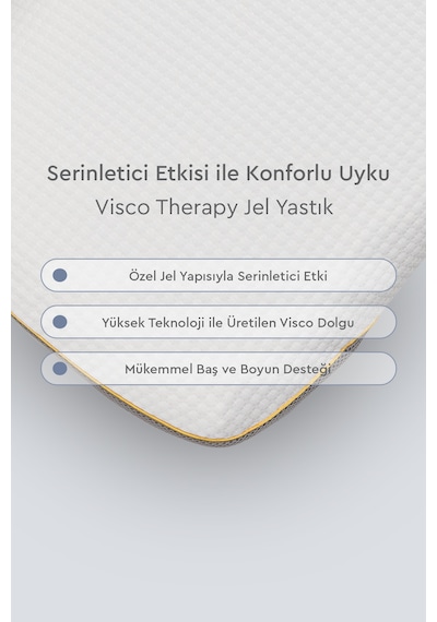Yataş Bedding Visco Therapy Jel Yastık 37x69x11 Cm