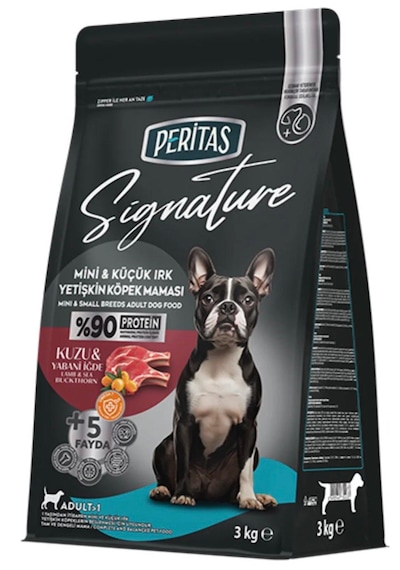 Peritas Signature Kuzulu Yetişkin Küçük Irk Köpek Maması 3 Kg