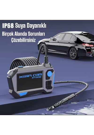 360 Motorlu Ekranlı Çift Lensli 10 Metre Yılan Kamera