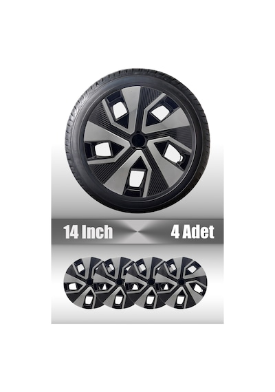 Ford Araçlar İçin Universal 14" İnç 4 Adet 1 Takım Jant Kapağı Fiesta Courier ... 105