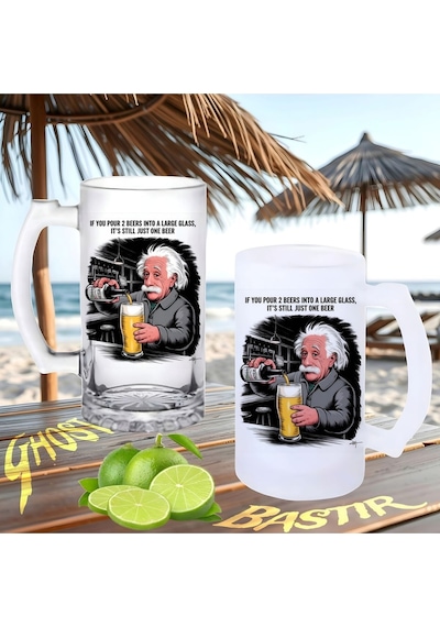 Einstein Buzlu Ya Da Buzsuz Bira Bardağı