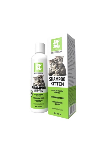 Nanbell Kitten Kedi Şampuanı Yavru Kediler İçin Hassas ve Nazik 250 ML