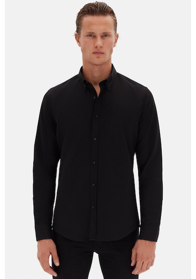 D'S Damat Ds Damat Slim Fit Siyah Oxford Düğmeli Yaka Kolay Ütülenebilir Nakış Detaylı Pamuklu Gömlek 4HC02ORT03265 Siyah D'S Damat Ds Damat Slim Fit Siyah Oxford Düğmeli Yaka Kolay Ütülenebilir Nakış Detaylı Pamuklu Gömlek 4HC02ORT03265 Siyah