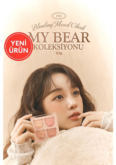 Dasique Karıştırılabilir Renk Tonlarına Sahip 4lü Jel Allık Blending Mood Cheek 16 Brown Bear 16 Brown Bear