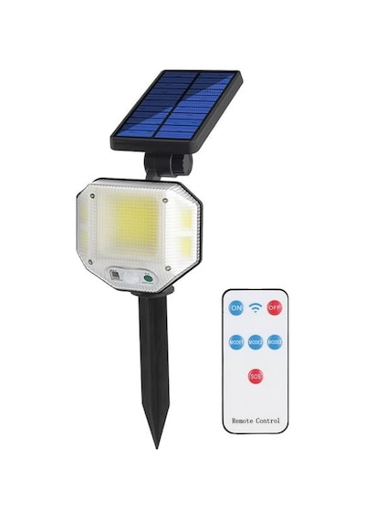 Pm-14917 Sensörlü Kumandalı 3 Kademeli Solarlı Bahçe Aydınlatma Lambası