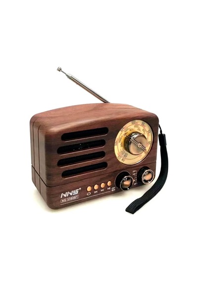 Küçük Boy Retro, Nostaljik, Ahşap Tasarım Bluetooth Hoparlörlü, Ş