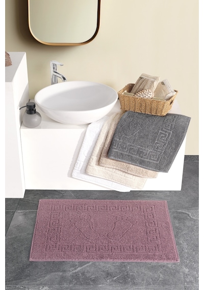 Pina Ayak Havlusu 5'li Havlu Paspas Seti Banyo Paspası Havlu Ayak Havlusu