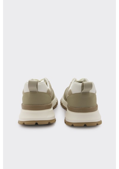 Derinet Bağcıklı Erkek Sneaker Haki Haki