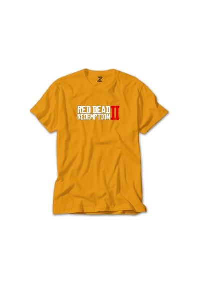 Red Dead Redemption 2 Text Lacivert Tişört