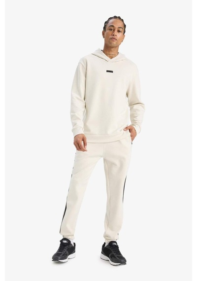 DeFactoFit Standart Fit Kapüşonlu Skuba Dalgıç Kumaş Sporcu Sweatshirt D7364AX25SPBG721