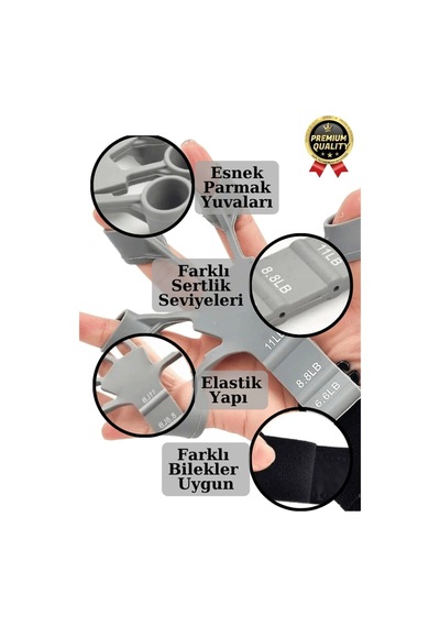 Pratik Silikon El Bilek Parmak Kol Kas Güçlendirici Geliştirici Fizik  Egzersiz Lastik Kayışı Çok Renkli
