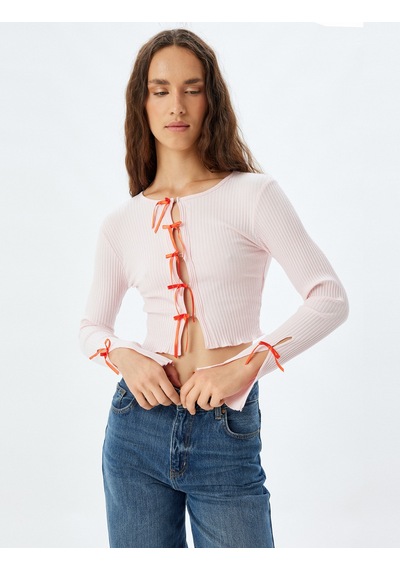 Koton Fiyonklu Crop Hırka Fitilli Slim Fit Uzun Kollu Yuvarlak Yaka Pamuklu Pembe 5wal90026ık Gül Koton Fiyonklu Crop Hırka Fitilli Slim Fit Uzun Kollu Yuvarlak Yaka Pamuklu Pembe 5wal90026ık Gül