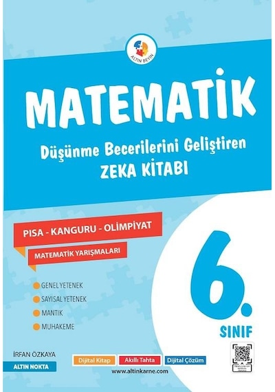 Altın Nokta Yayınları 5. Ve 6. Sınıf Altın Beyin Matematik Düşünme Becerilerini Geliştirme Zeka Kitabı Seti 2 Kitap