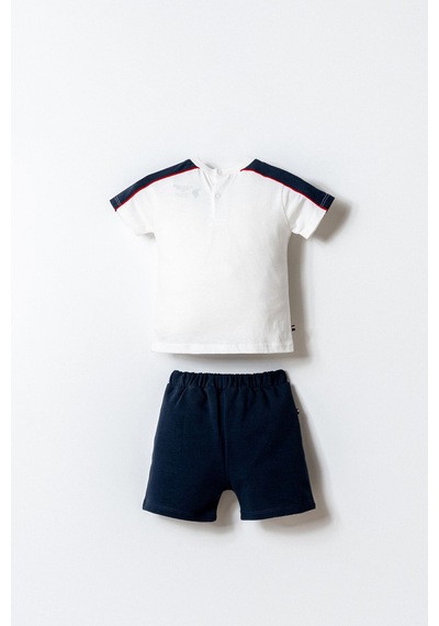 U.s. Polo Assn. Erkek Bebek Beyaz Şort Takım 5274-50002 Beyaz
