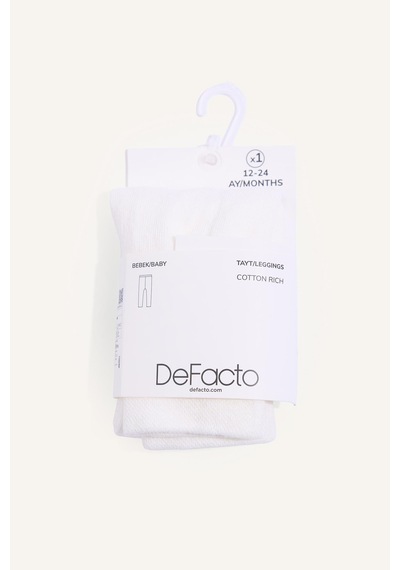 Defacto Unisex Külotlu Tayt Çorap I2998aunswt1 Beyaz-wt1