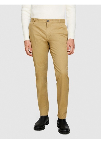 Sisley Esnek Slim Fit Chino Pantolon Erkek Bej Pantolon - 323a4jgcsf03e