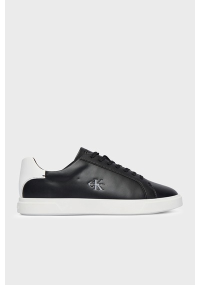 Calvin Klein Deri Logolu Sneaker Ayakkabı Hw0hw032950gm Bayan Ayakkabı Hw0hw03295 0gm Siyah