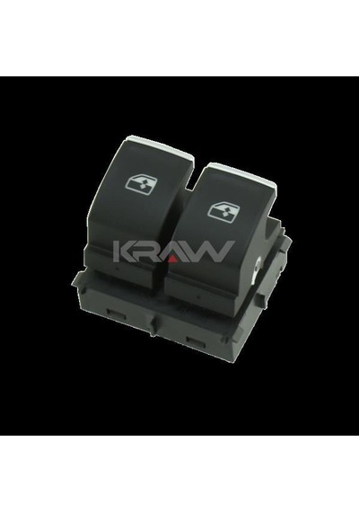 Cam Kaldırma Anahtarı Vw Golf Vıı - Crafter - Tge Sol İkili - Beyaz Işık - Krom 1 Ad