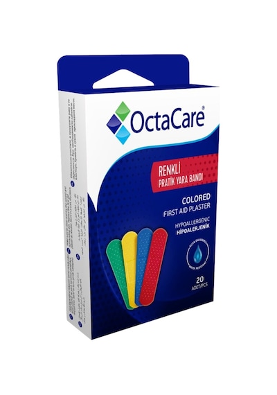 Octacare Renkli Yara Bandı 20 Adet
