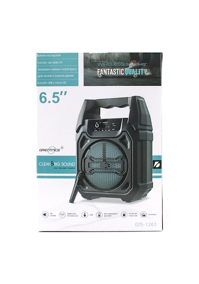 6.5 Inc Bluetooth Wireless Mikrofonlu Hoparlör - Speaker Usb Sarjlı Aux - Tf - Usb Ps-1283 5047