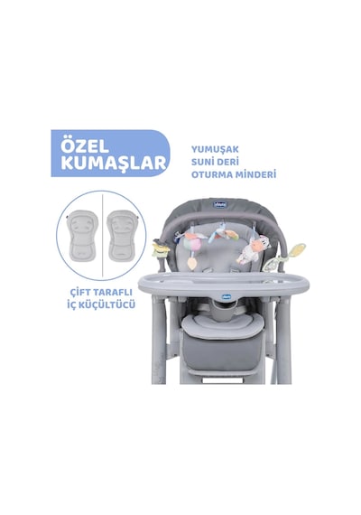 Chicco Polly Magic Relax Mama Sandalyesi Grey Melange