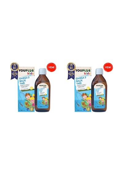 Youplus Kids Omega 3 150 ML Şurup 2 Adet
