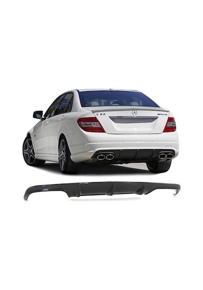 Mercedes C Serisi W204 (2008-2011) Makyajsız Arka Tampon Eki - Di