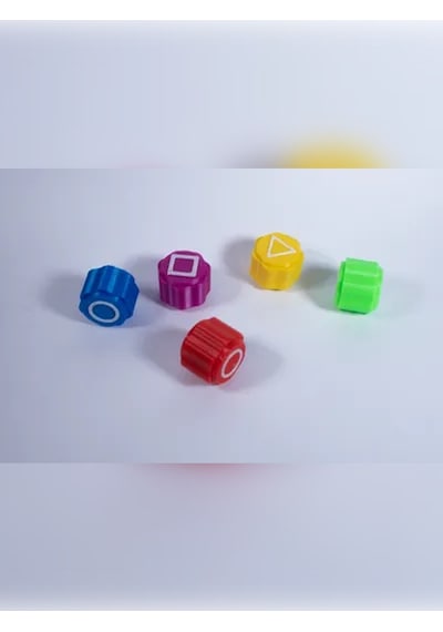 Squid Game Gonggi 5 Taş Oyun Seti, Özel Yuvarlak Kutulu, Ağır Ta