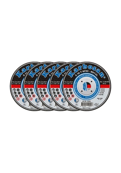 Metal Kesme Taşı Diski 115 2,5 Mm Demir Ve Çelik İçin 5 Adet