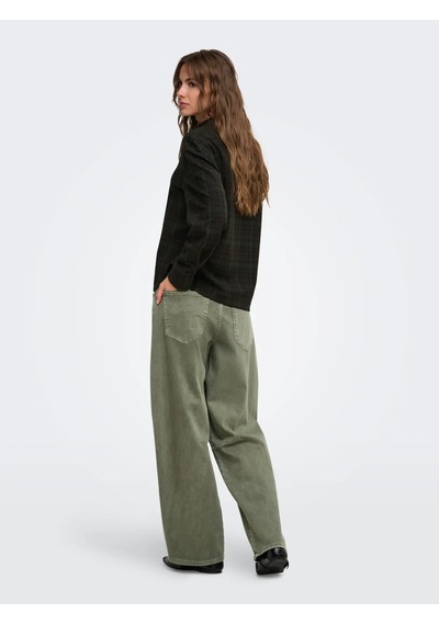 Only Onlcalla Mw Baggy Barrel Fit Kadın Pantolon 15376910 Yeşil