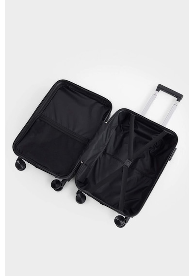 Defacto Unisex Sert Kapaklı Çekçekli Küçük Valiz H2404axnsbk59 Siyah-bk59