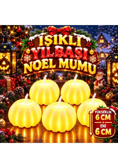 5 Adet Yüksek Kalite Led Işıklı Mum Işıklı Yılbaşı Mumu Işıklı Noel Mumu Yılbaşı Ağacı Süsleme Mumu Gün Işığı
